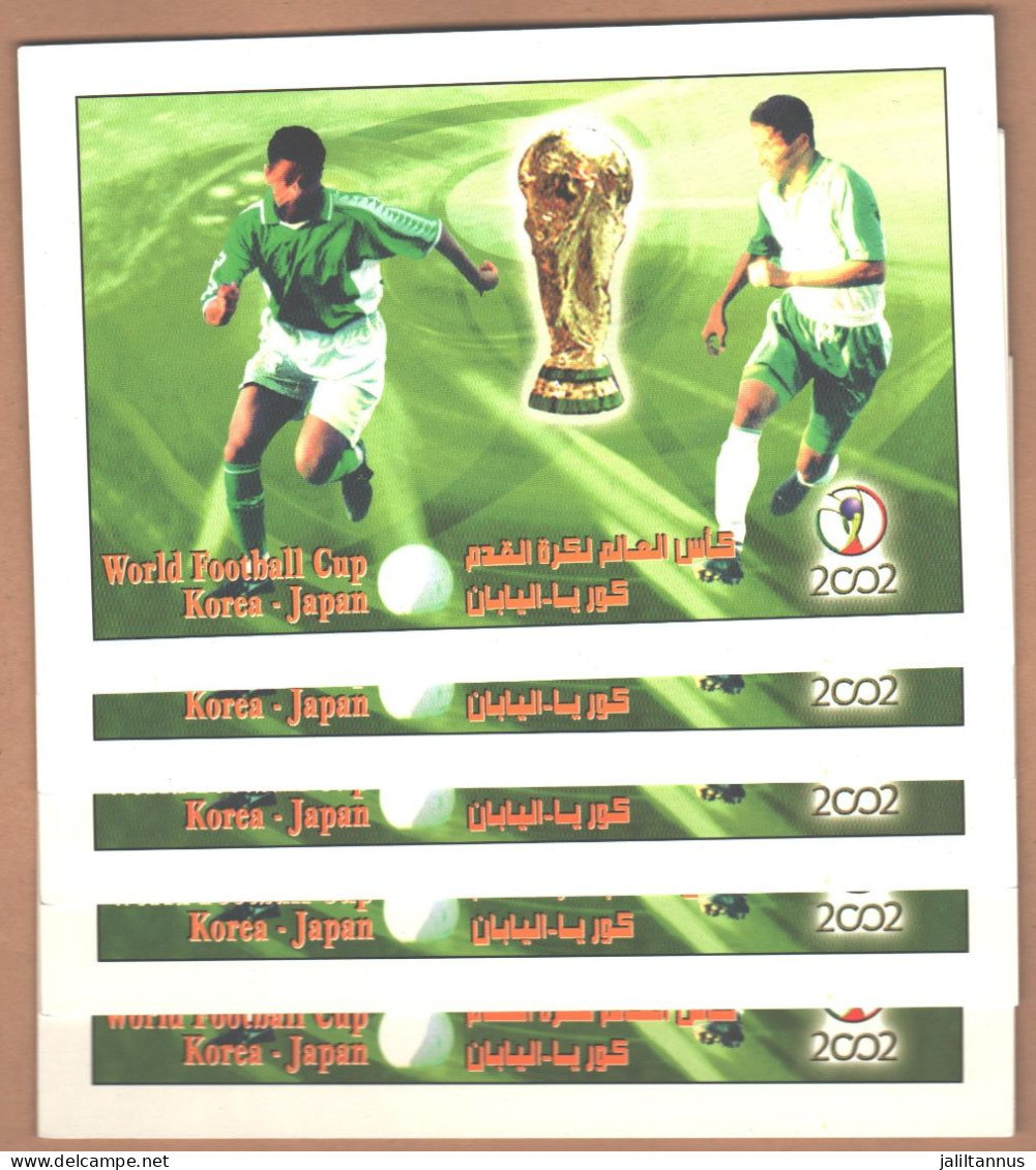 YEMEN- 5 POSTCARDS WORLD FOOTBALL CUP KOREA - JAPAN 2002 - Yémen