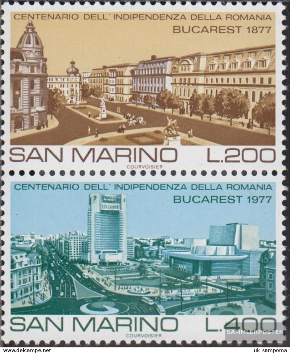 San Marino 1145-1146 Couple (complete Issue) Unmounted Mint / Never Hinged 1977 Famous Cities - Unused Stamps