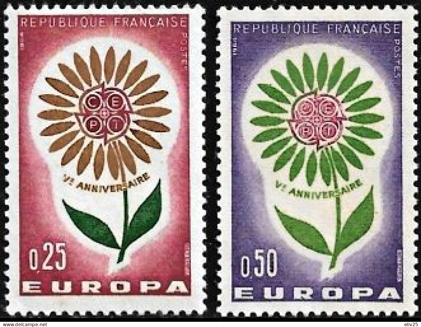 France 1964, Europa CEPT - 2 V. MNH - 1964