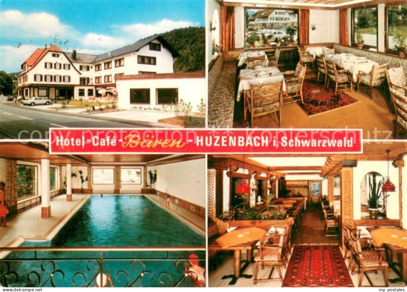 73757782 Huzenbach Hotel-Cafe Baeren Hallenschwimmbad Huzenbach - Baiersbronn