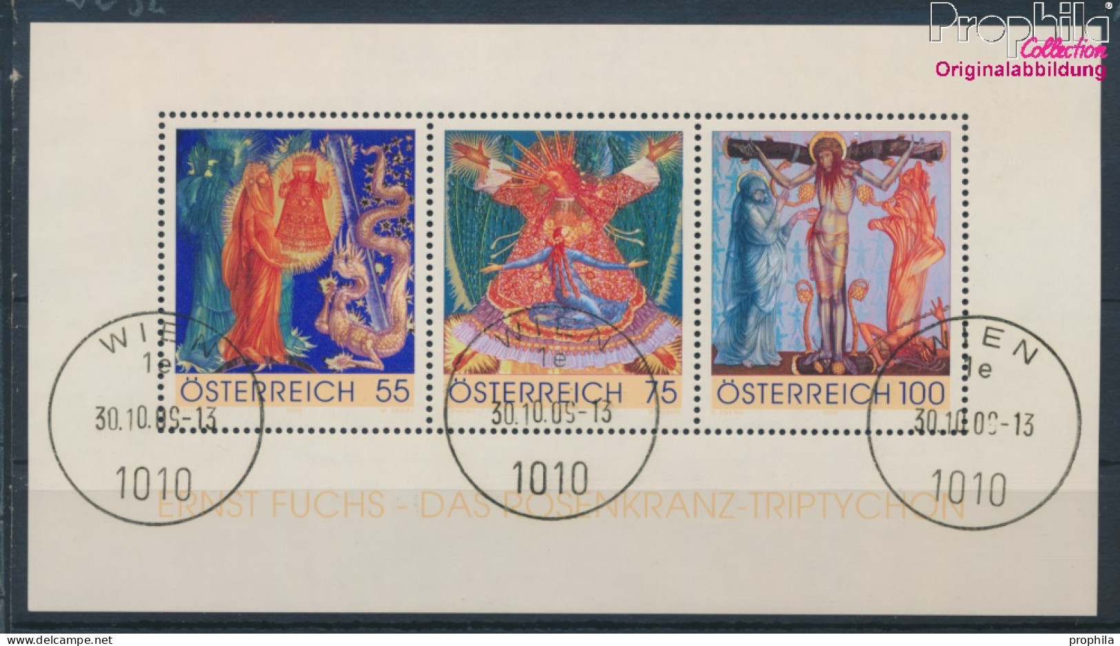Österreich Block54 (kompl.Ausg.) Gestempelt 2009 Rosenkranz-Triptychon (10404556 - Gebruikt