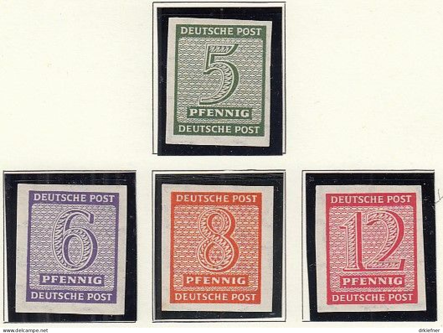 SBZ  116-119 Y, Ungebraucht *, Ziffer, 1945 - Mint