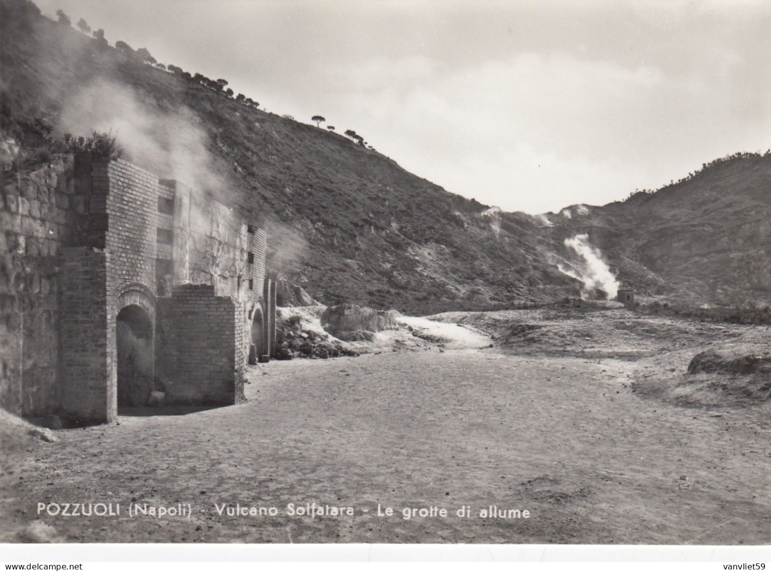 POZZUOLI-NAPOLI-VULCANO SOLFATARA- 3 CARTOLINE VERA FOTOGRAFIA NON VIAGGIATE-1952-1959 - Pozzuoli