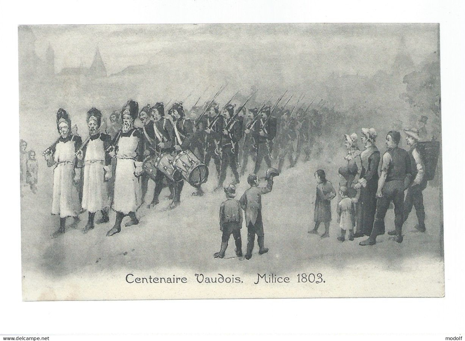 CPA - Suisse - Centenaire Vaudois - Milice 1803 - Non Circulée - Other & Unclassified