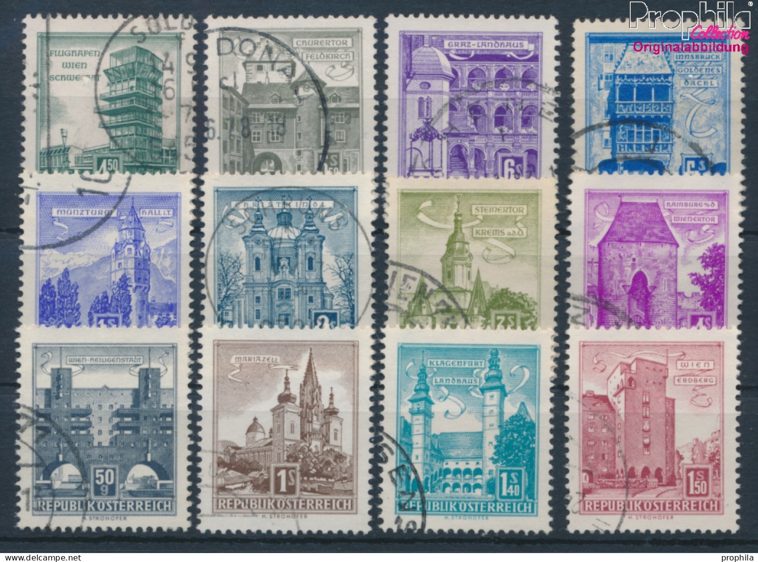Österreich 1044-1055 (kompl.Ausg.) Gestempelt 1958 Bauwerke (10404737 - Used Stamps