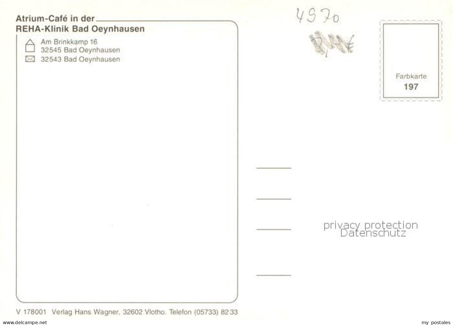 73757612 Bad Oeynhausen Reha-Klinik Stadtpanorama Porta Westfalica Wiehengebirge - Bad Oeynhausen