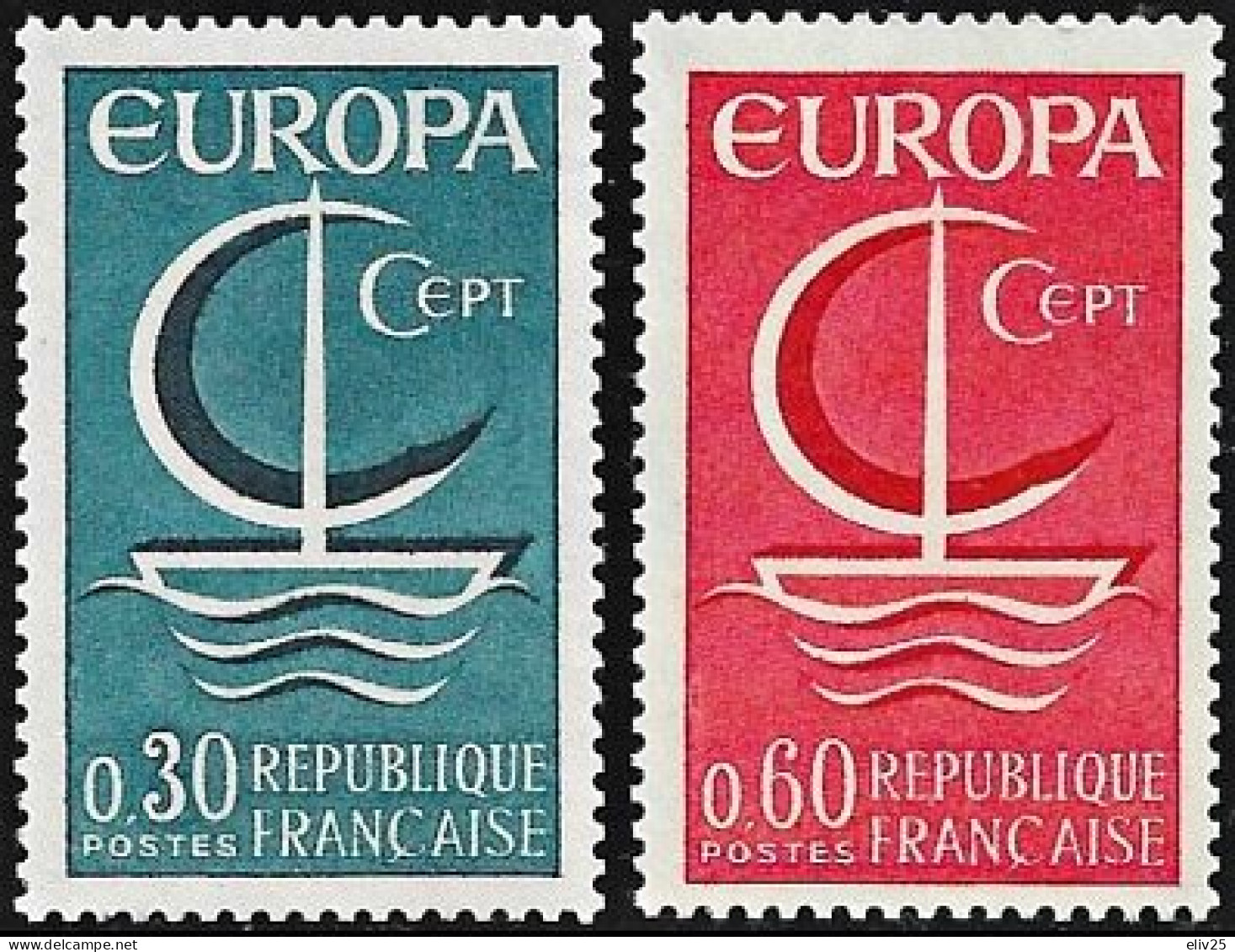 France 1966, Europa CEPT - 2 V. MNH - 1966