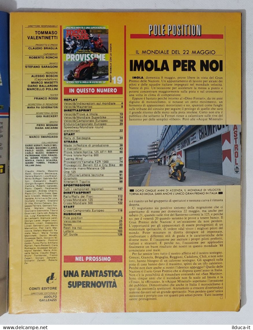 60512 Motosprint 1988 A. XIII N. 19 - Aprilia 125 AF/1 RR / Aprilia 600 Tuareg - Engines