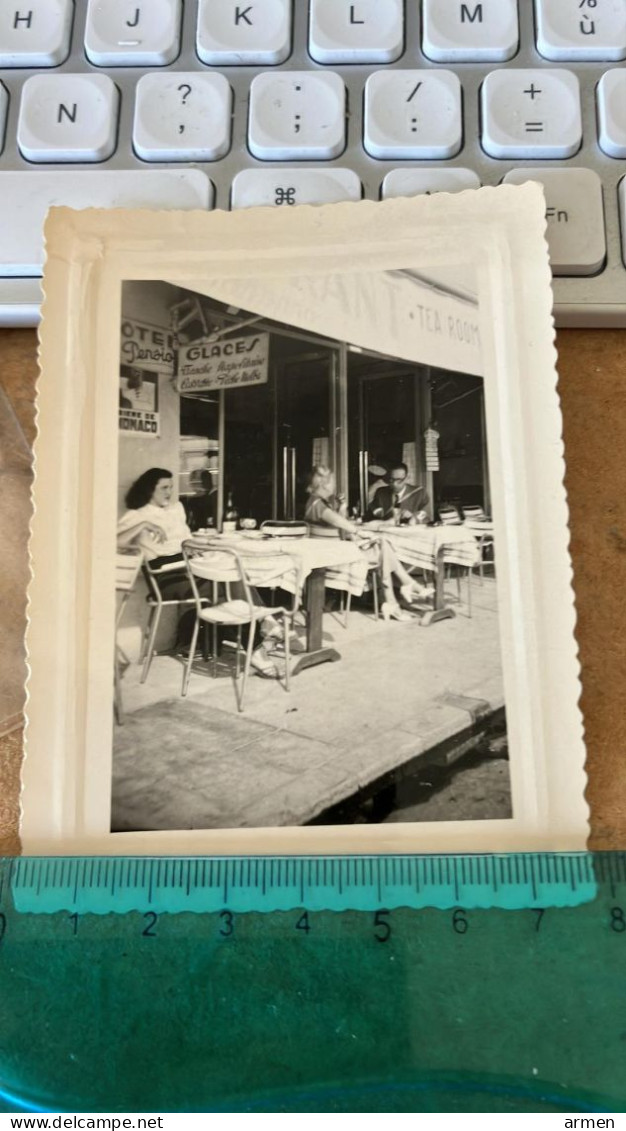 Real Photo Restaurant Pension Bistrot Bierre De Monaco Glaces  A Identifier - Places