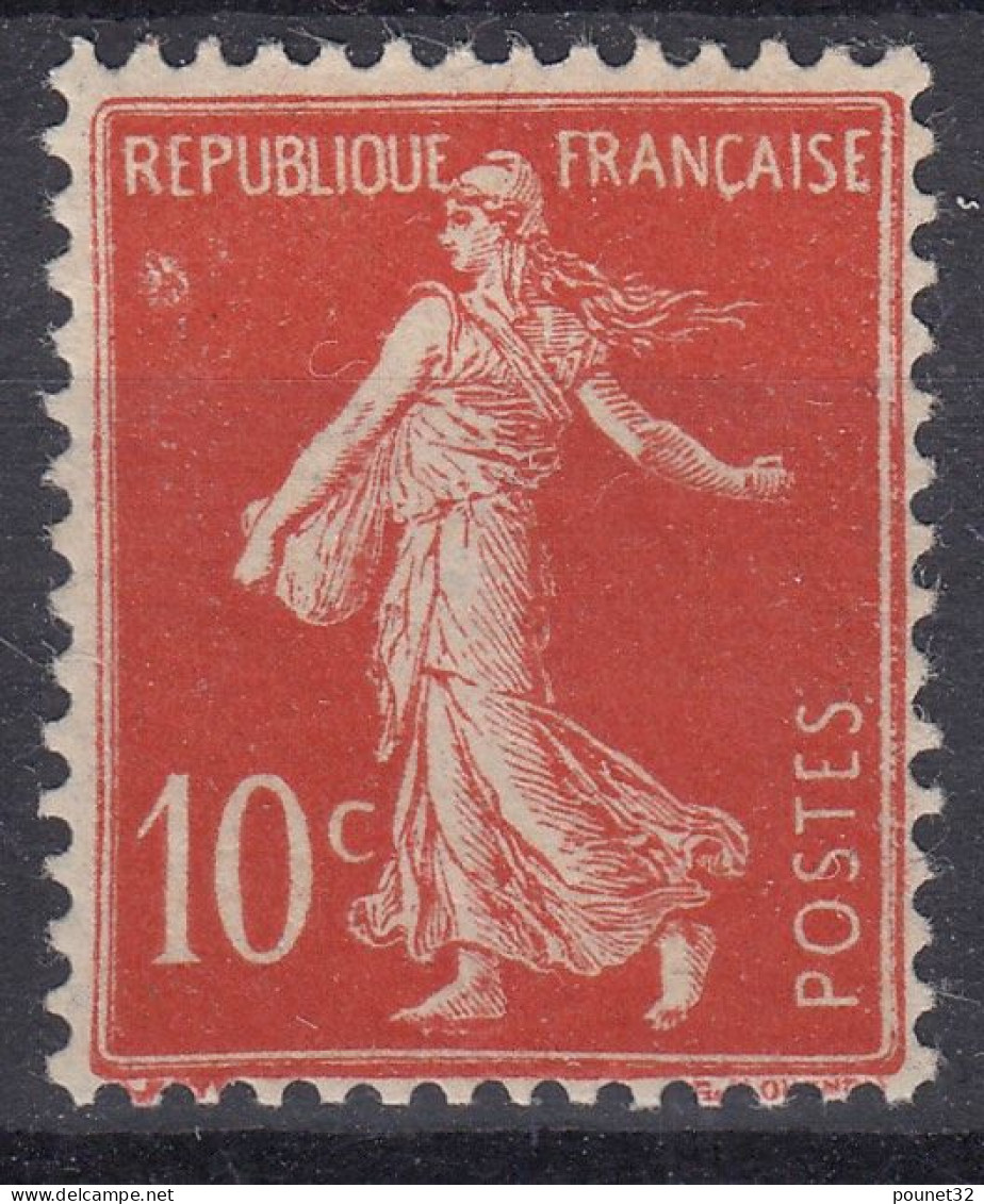 FRANCE SEMEUSE CHIFFRE MAIGRE N° 135 ANNEAU LUNE NEUF * GOMME TRACE DE CHARNIERE - 1906-38 Semeuse Camée