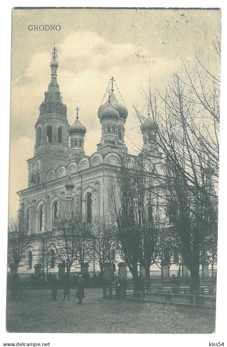 BL 39 - 25388 GRODNO, Cathedral, Belarus - Old Postcard, CENSOR - Used - 1915 - Weißrussland