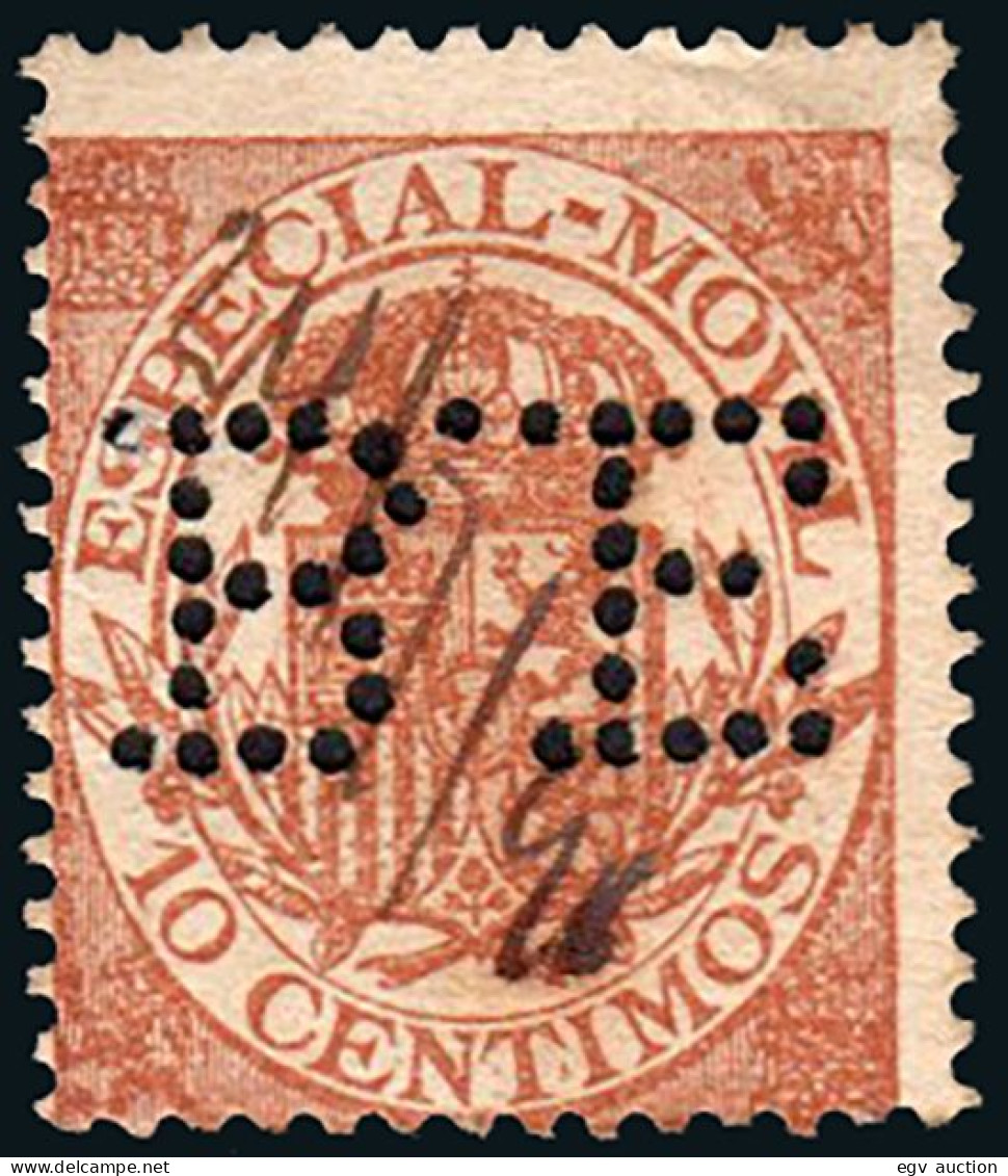 Madrid - Perforado - Especial Móvil 10cts. "B.E." - Used Stamps