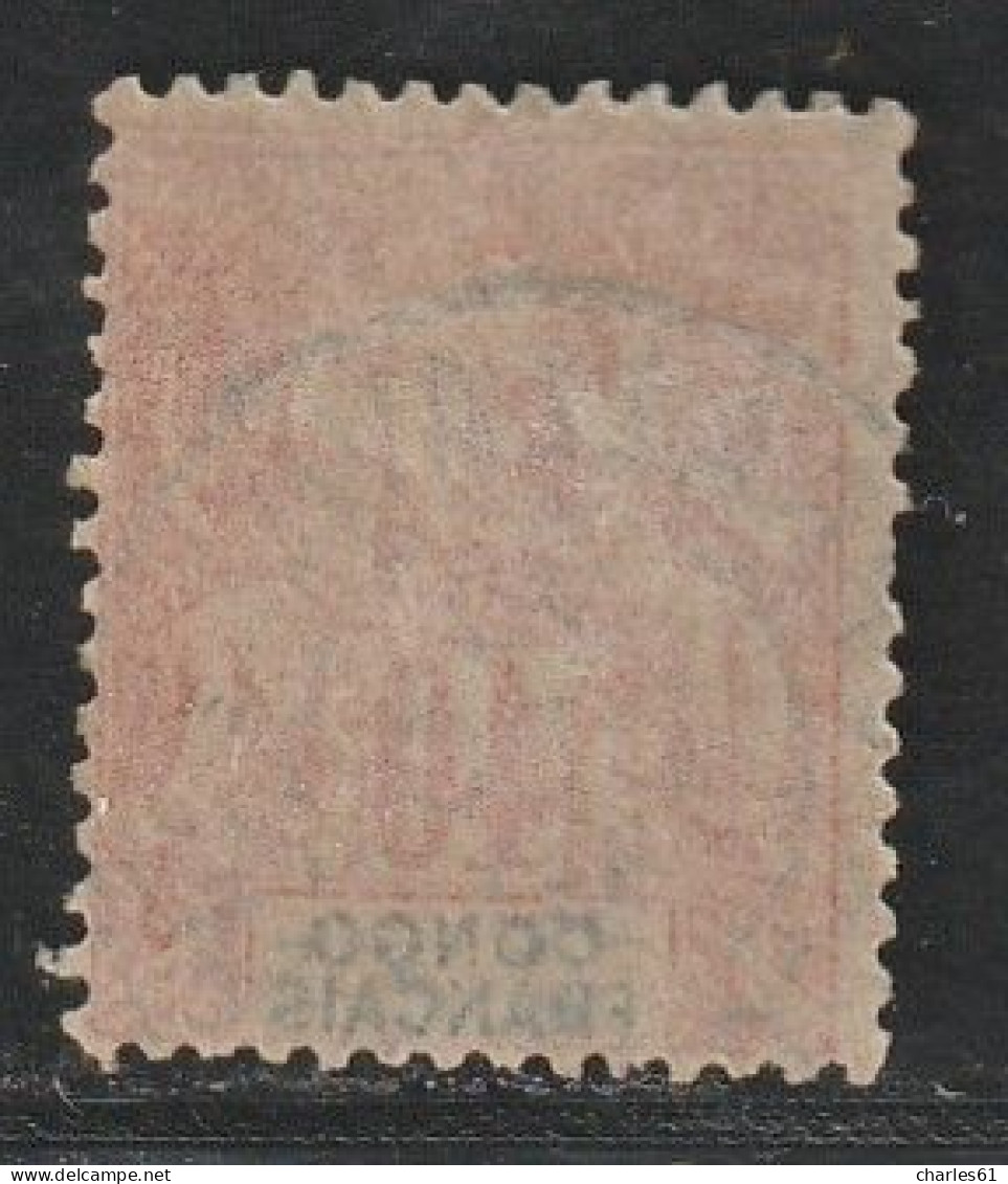 CONGO - N°21 Obl (1892) 40c Rouge Orange - Gebraucht