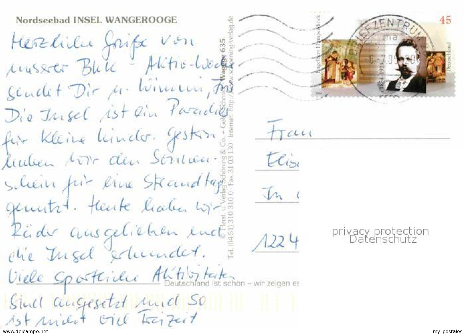 72691353 Wangerooge Nordseebad Fliegeraufnahme Aus 2000 M Hoehe Zedeliusstrasse  - Wangerooge
