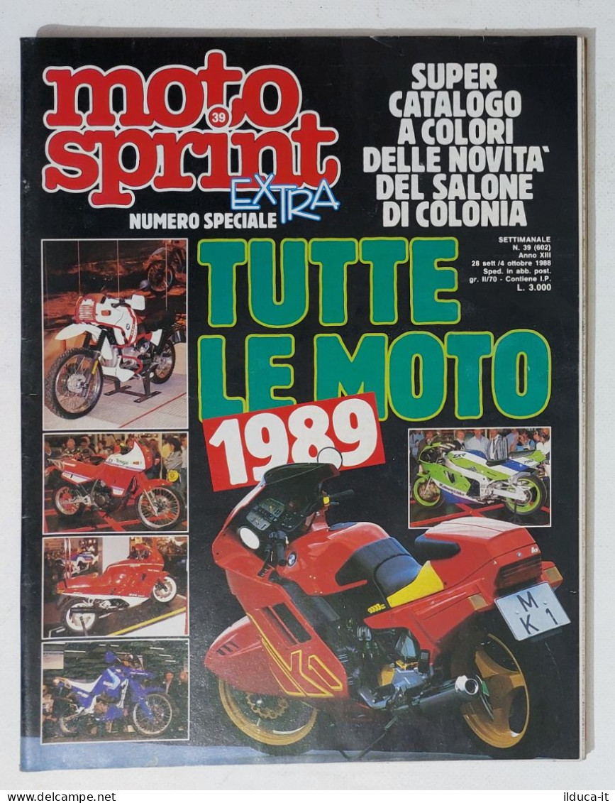 60531 Motosprint 1988 A. XIII N. 39 - Honda CRE 250 / Salone Di Colonia - Motoren