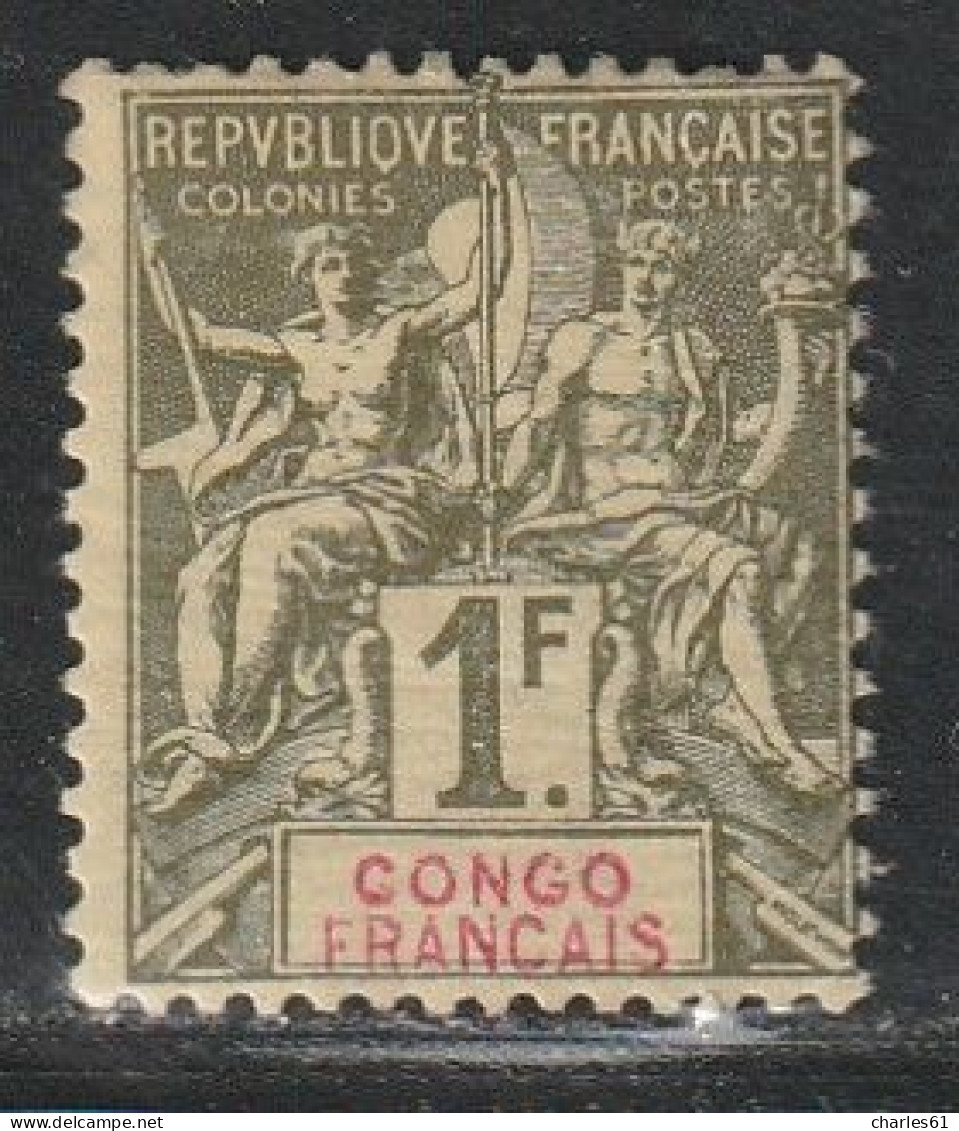 CONGO - N°24 * (1892) 1fr Olive - Neufs