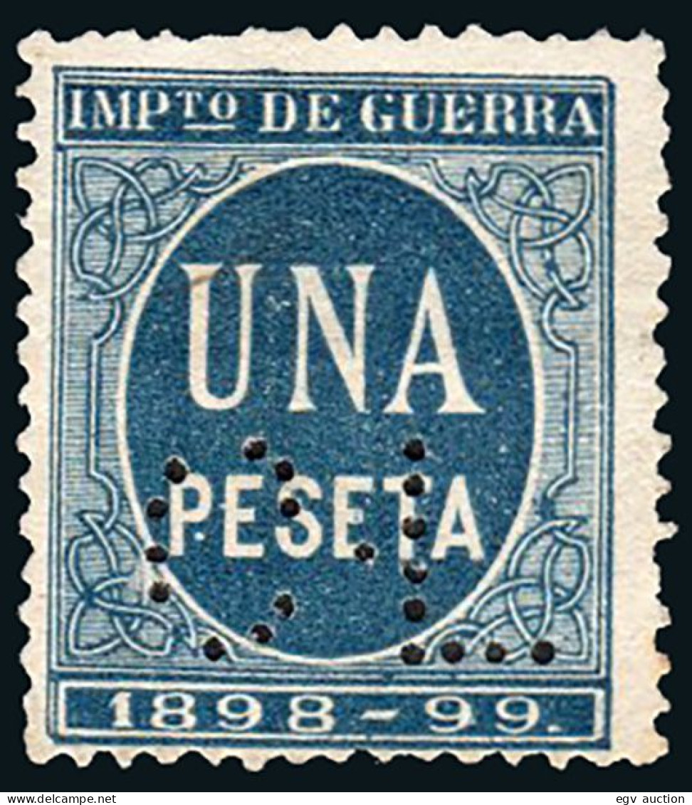 Madrid - Perforado - O Impuesto Guerra 1 Pta. "C.L." - Used Stamps