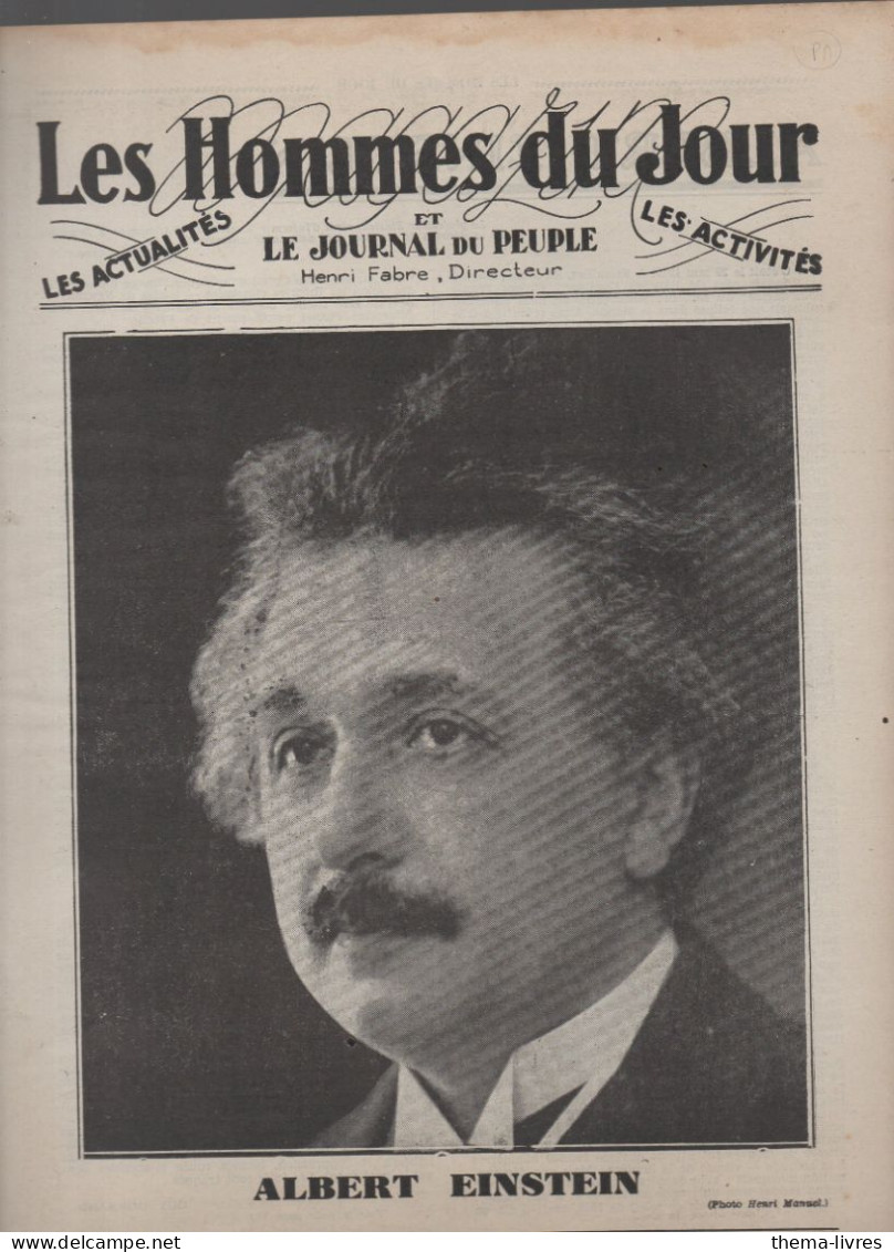 Revue LES HOMMES DU JOUR  N°SM48  Photo D'EINSTEIN    (CAT1082 /SM048) - 1900 - 1949