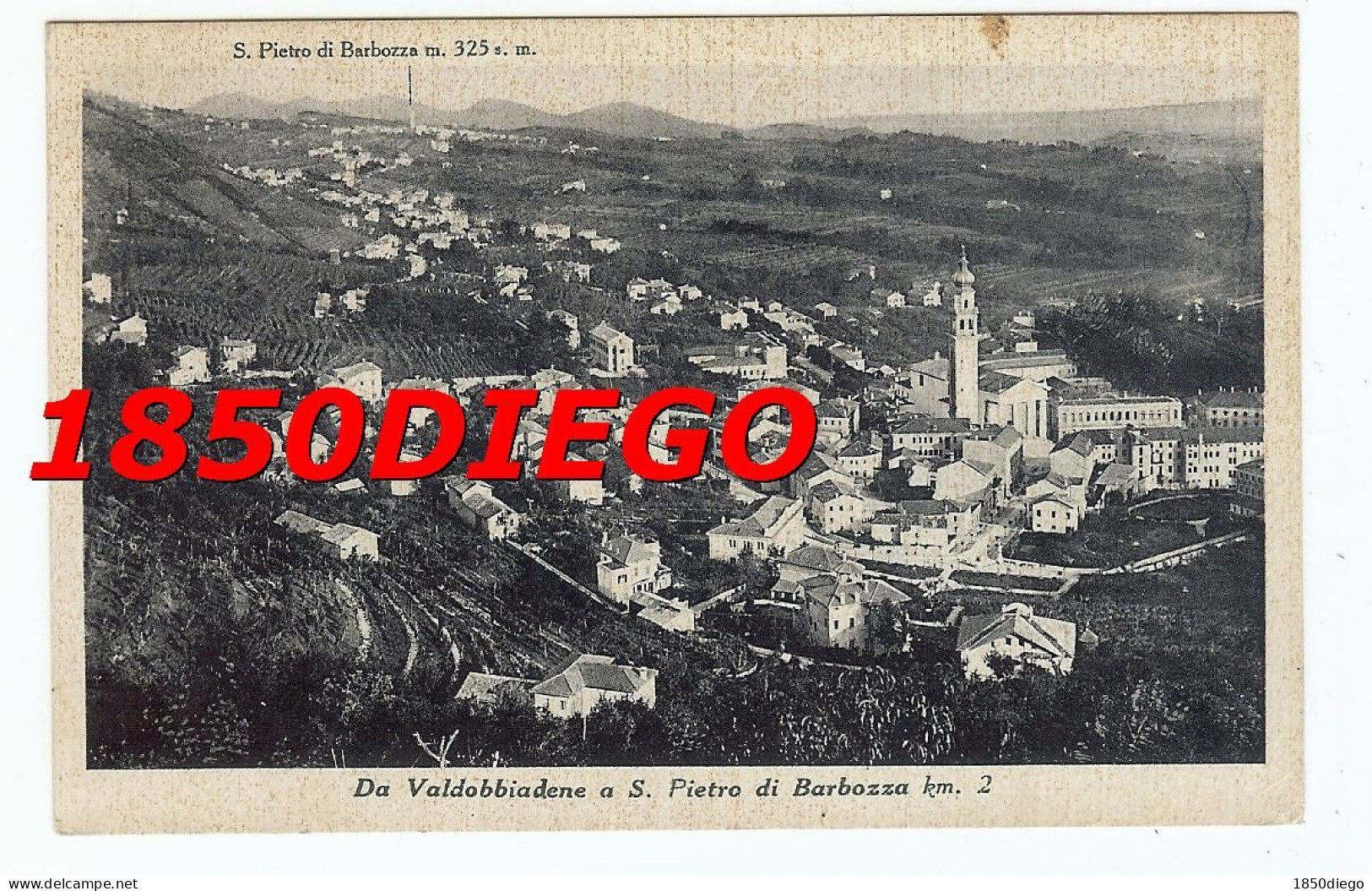 DA VALDOBBIADENE A S. PIETRO DI BARBOZZA F/PICCOLO VIAGGIATA 1942 - Treviso