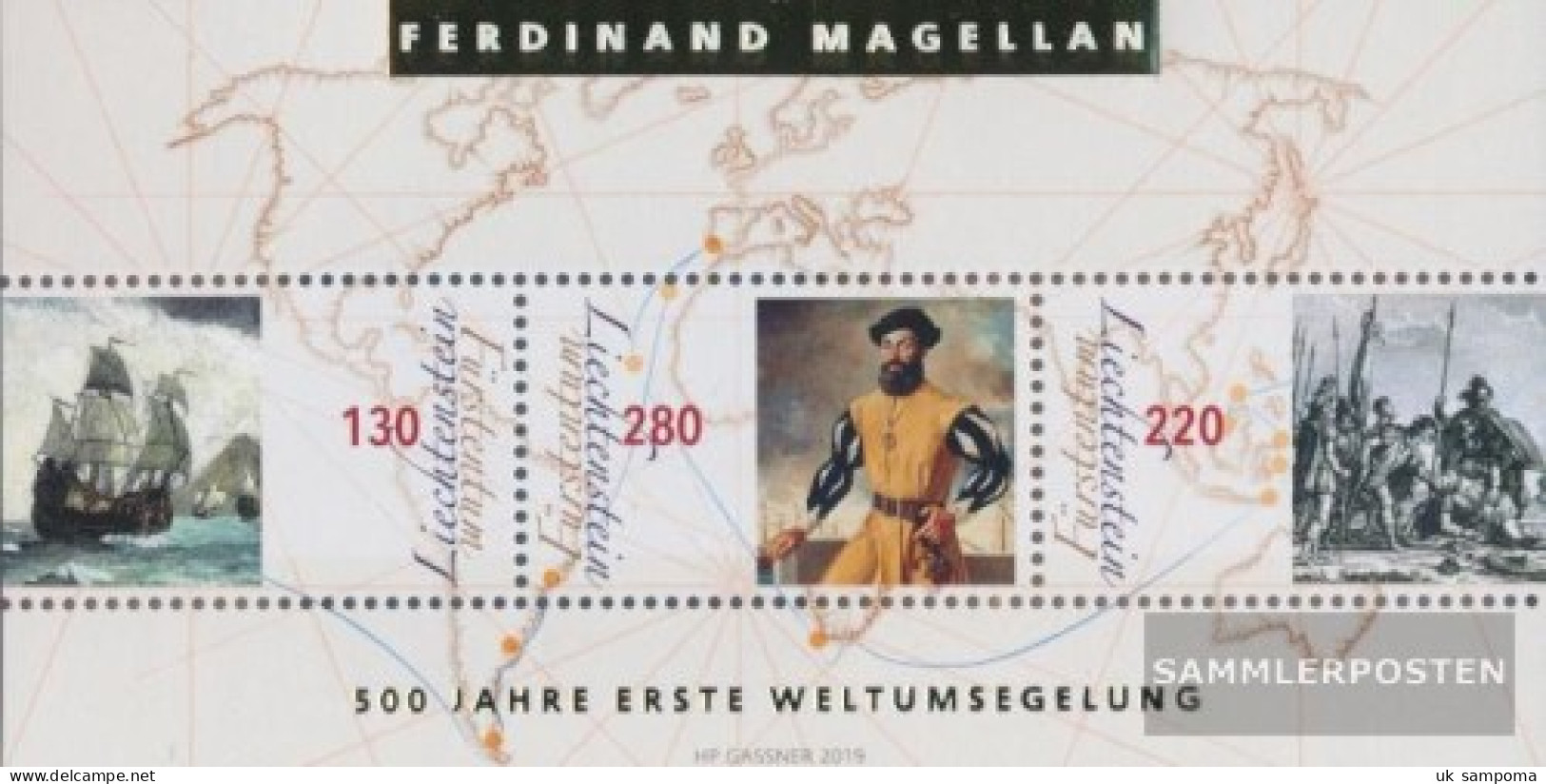 Liechtenstein Block34 (complete Issue) Unmounted Mint / Never Hinged 2019 Start The 1. Circumnavigation - Unused Stamps