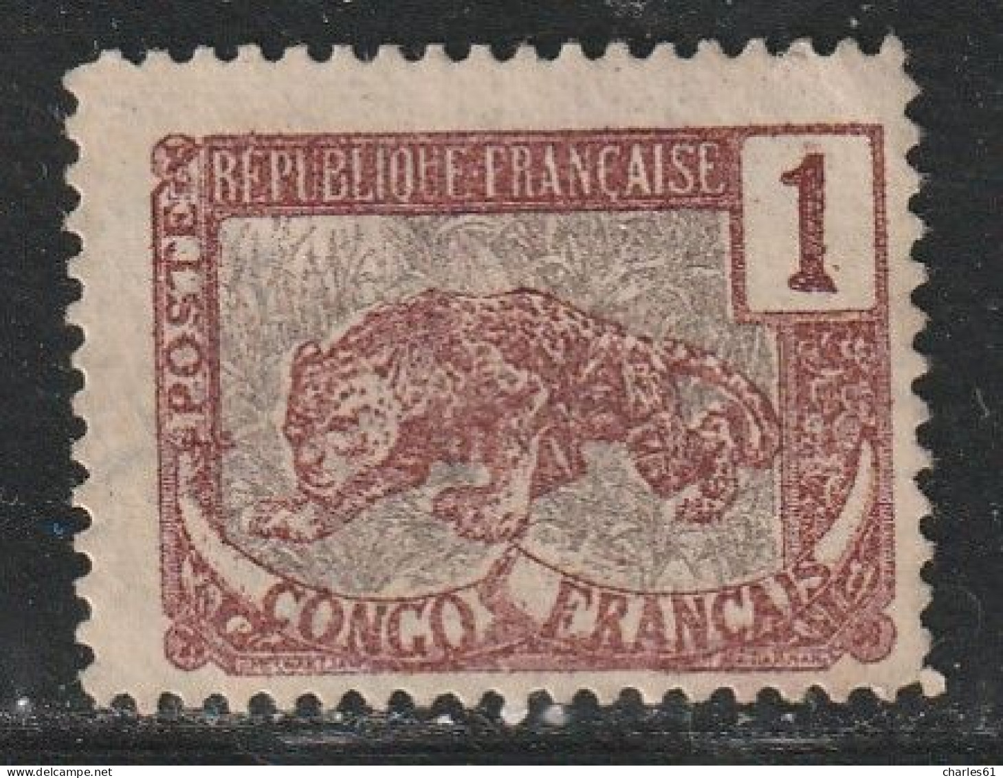 CONGO - N°27b Nsg (1900-04) Corne Tronquée à Droite - Neufs