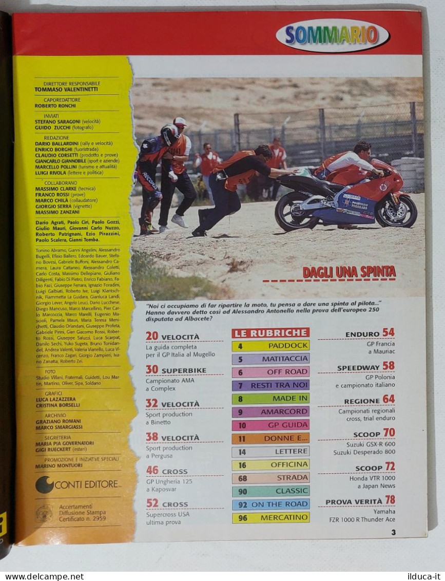 60565 Motosprint 1996 A. XXI N. 21 - Honda VTR 1000 / Suzuki GSX-R 600 + POSTER - Motoren