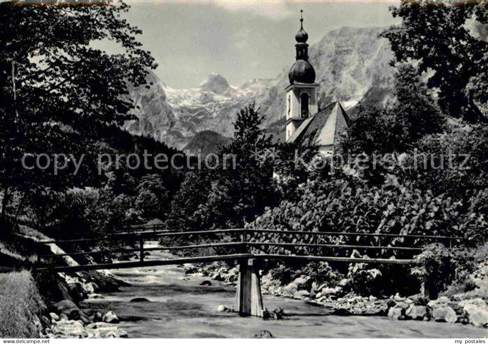 72688161 Ramsau Berchtesgaden Kirche Mit Blick Zur Reiteralpe Berchtesgadener Al - Berchtesgaden