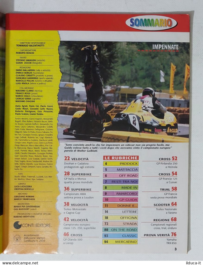 60568 Motosprint 1996 A. XXI N. 25 - Yamaha TRX 850 / GP Italia / Doohan - Motori