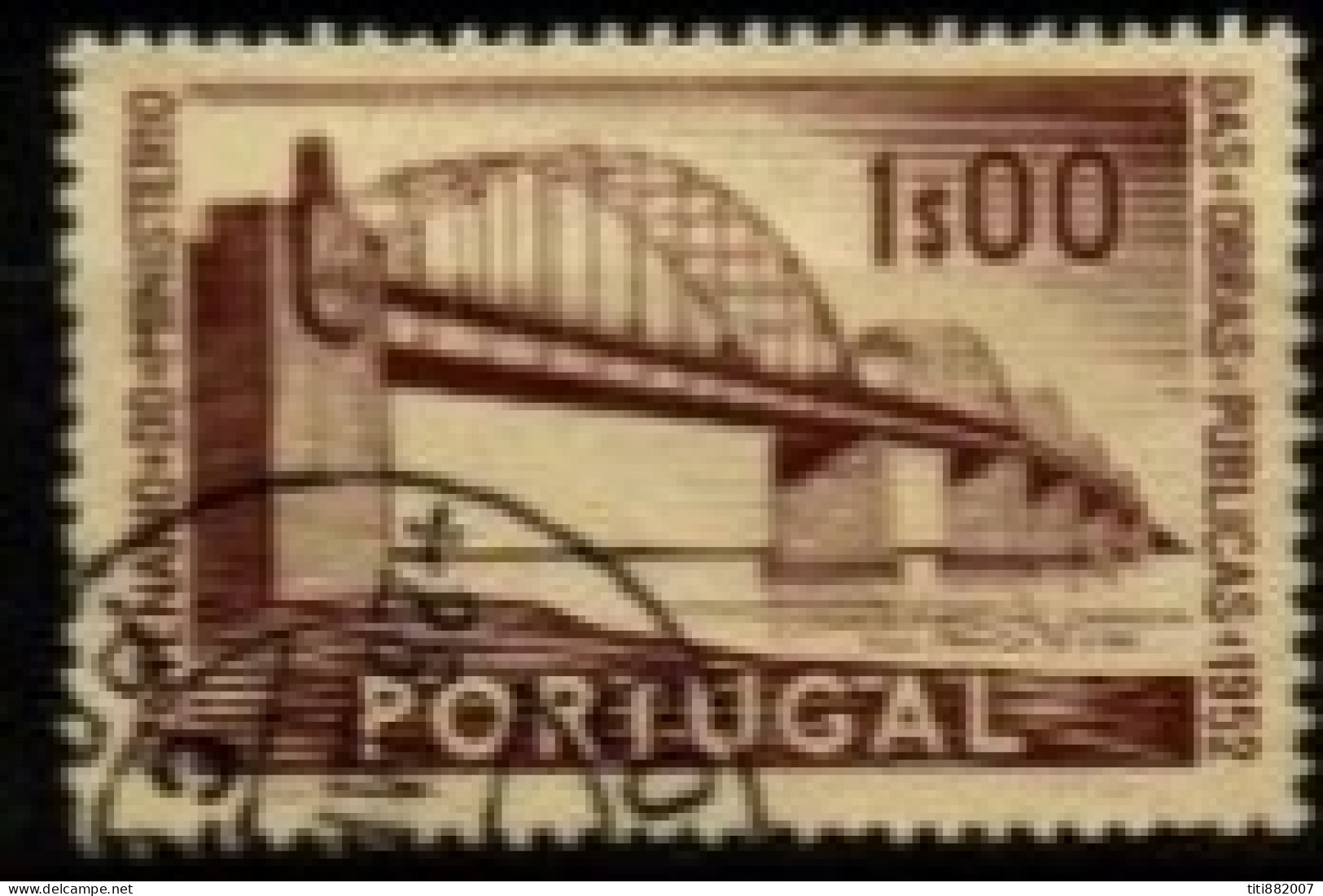 PORTUGAL     -    1952 .  Y&T N° 766 Oblitéré. Pont - Oblitérés