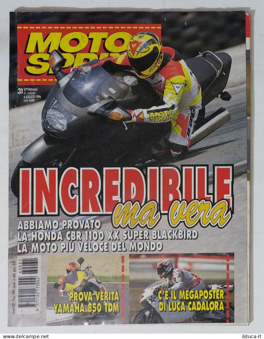 60572 Motosprint 1996 A. XXI N. 31 - Honda CBR 1100 XX + POSTER - Motoren