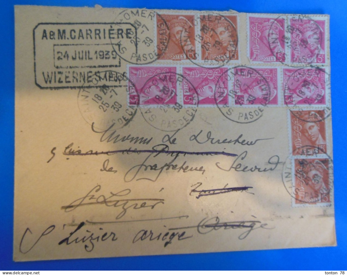 LETTRE  -  FRANCE 1939 - Briefe U. Dokumente
