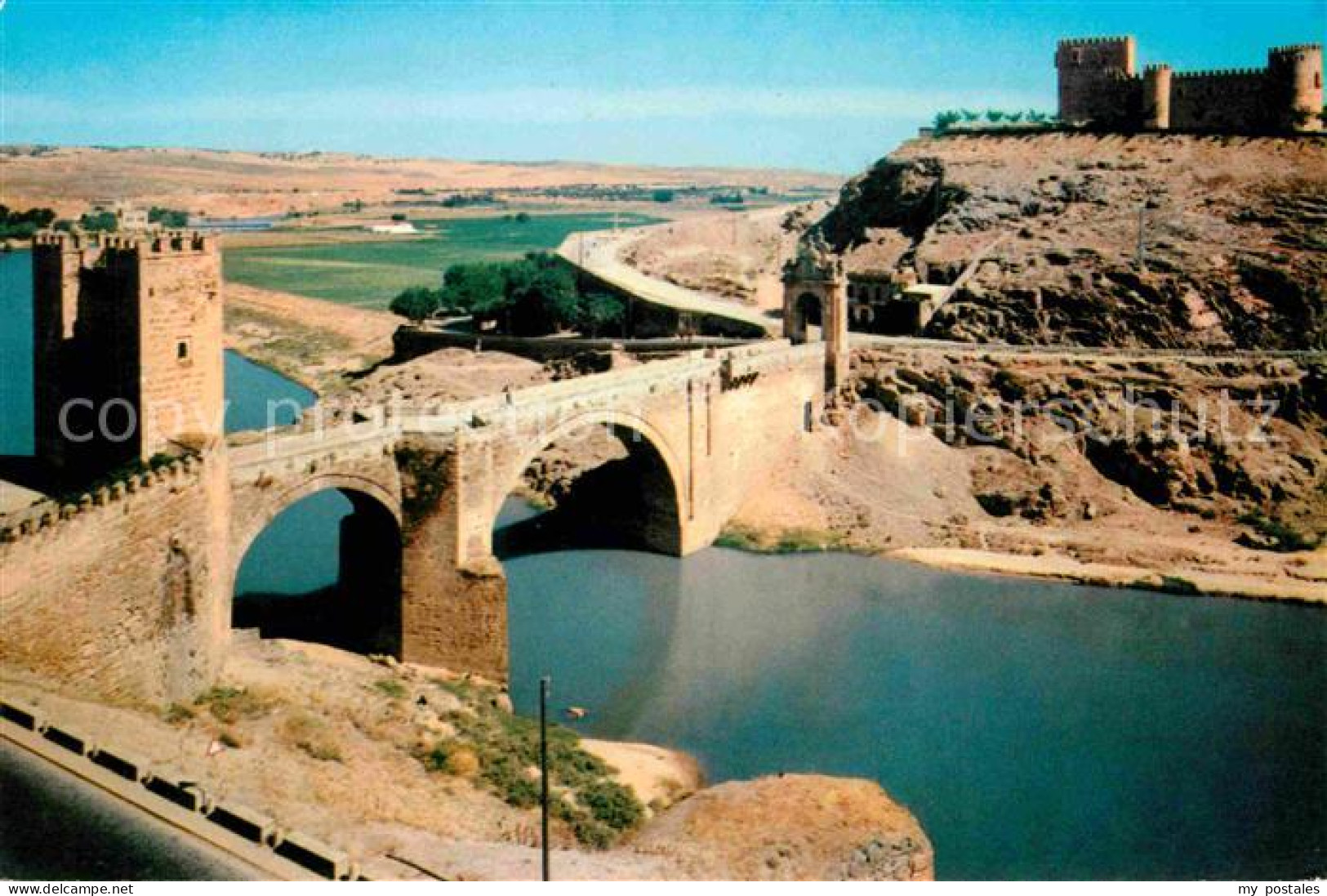 72687919 Toledo Castilla-La Mancha Puente De Alcantara Y Castillo De San Servand - Autres & Non Classés