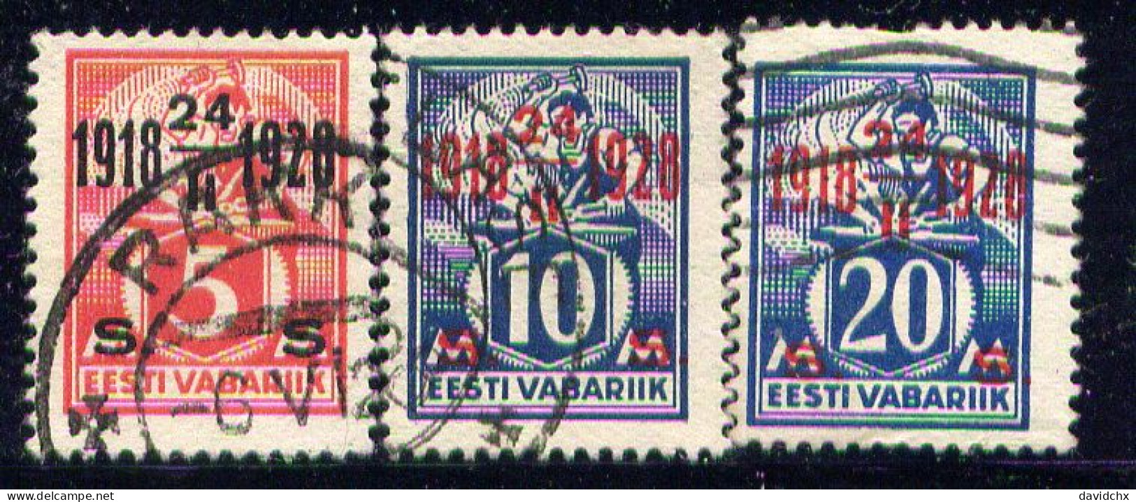 ESTONIA, NO.'S 85, 86 AND 88 - Estonia