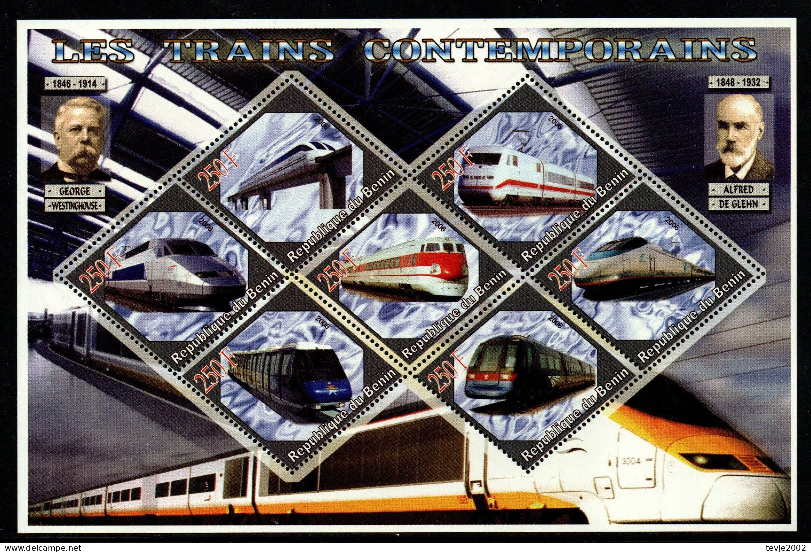 Benin 2006 - Kleinbogen - Postfrisch MNH - Eisenbahnen Railways - Trains