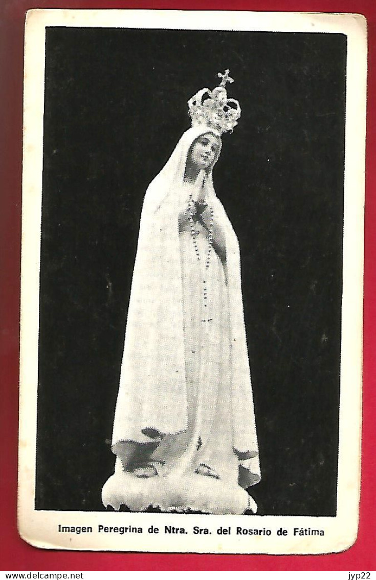 Image Pieuse Double 4 Pages Notre Dame Rosario De Fatima Conde De Penalver- Villena Madrid Espagne - Devotion Images