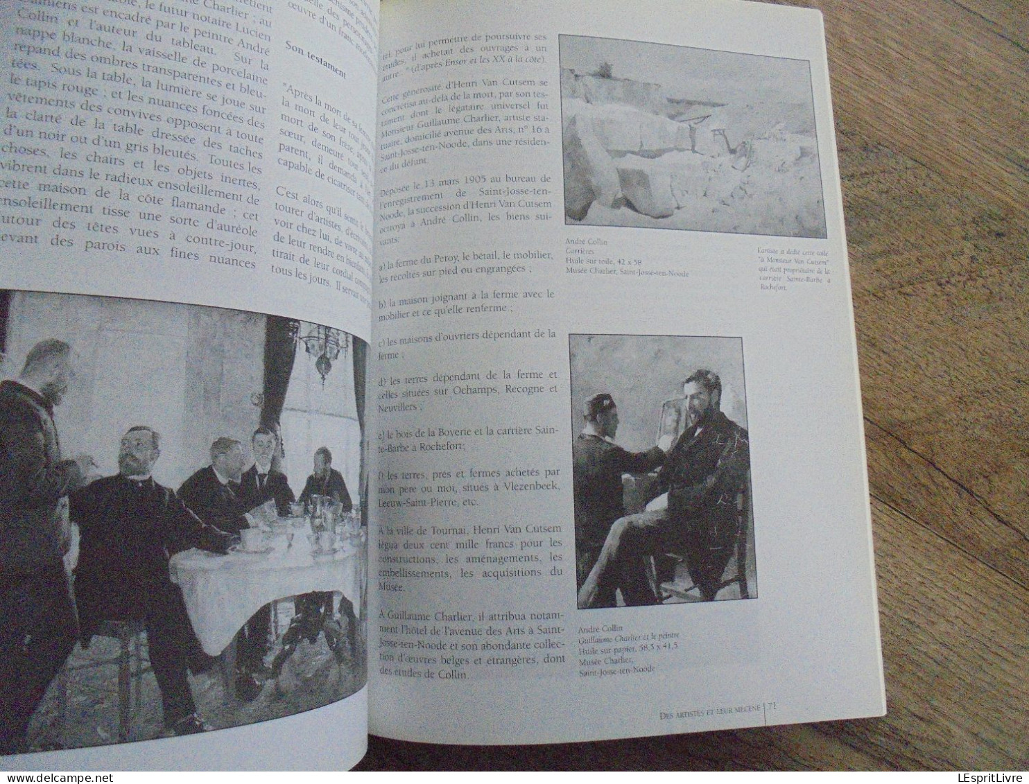 AUX SOURCES DE LA LESSE N° 2 André Collin 1862 1930 Artiste Peintre Régionalisme Généalogie Château de Ronfay Libramont