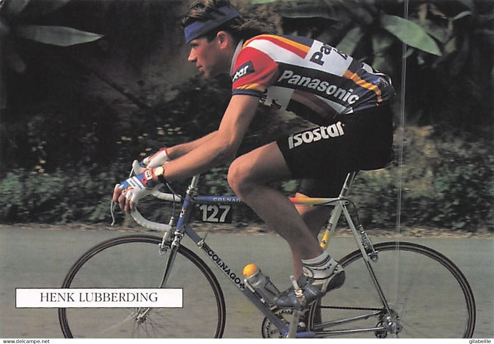 Vélo - Cyclisme -  Coureur Cycliste Henk Lubberding  - Team Panasonic - 1989 - Cycling