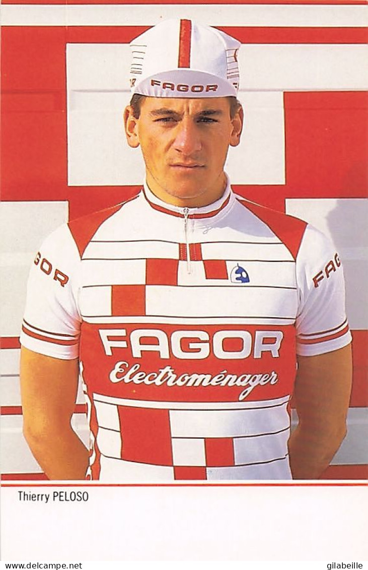 Velo - Cyclisme - Coureur Cycliste Thierry Peloso - Team Fagor - 1985 - Cycling