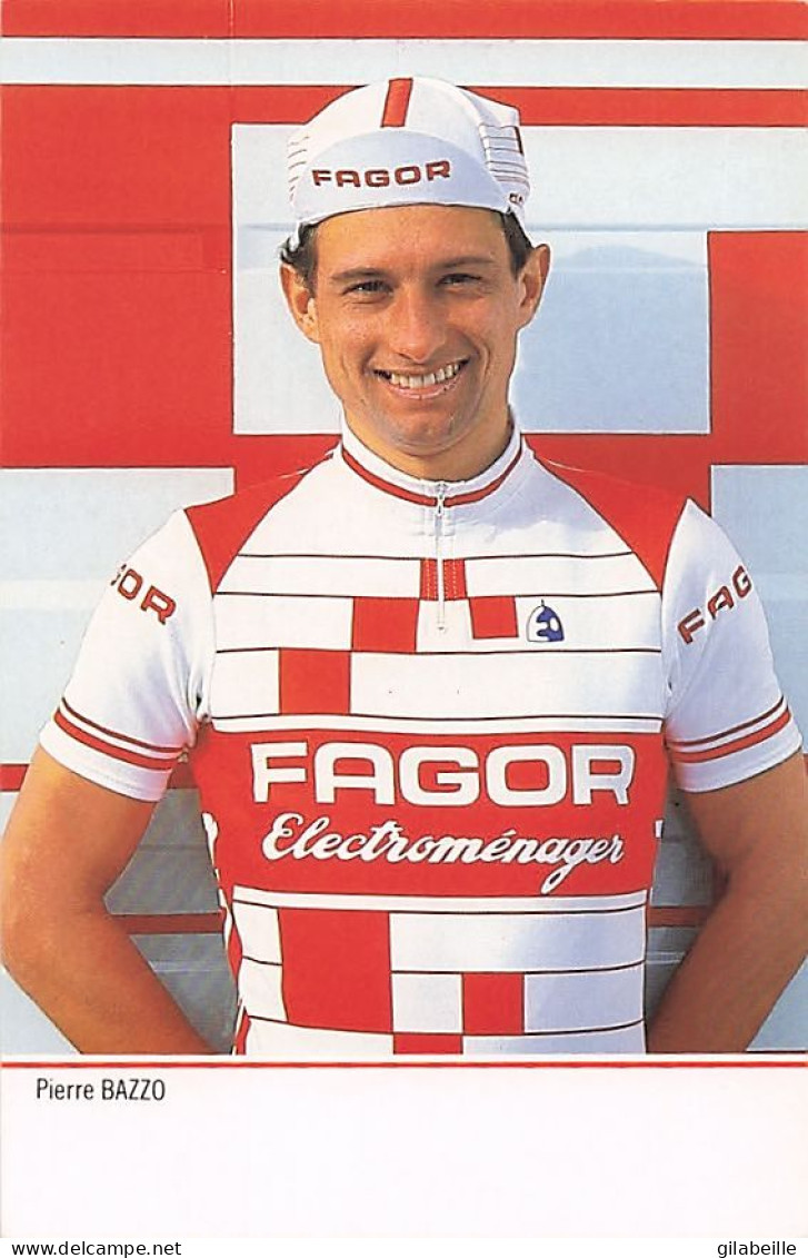 Velo - Cyclisme - Coureur Cycliste Pierre Bazzo - Team Fagor - 1985 - Cycling