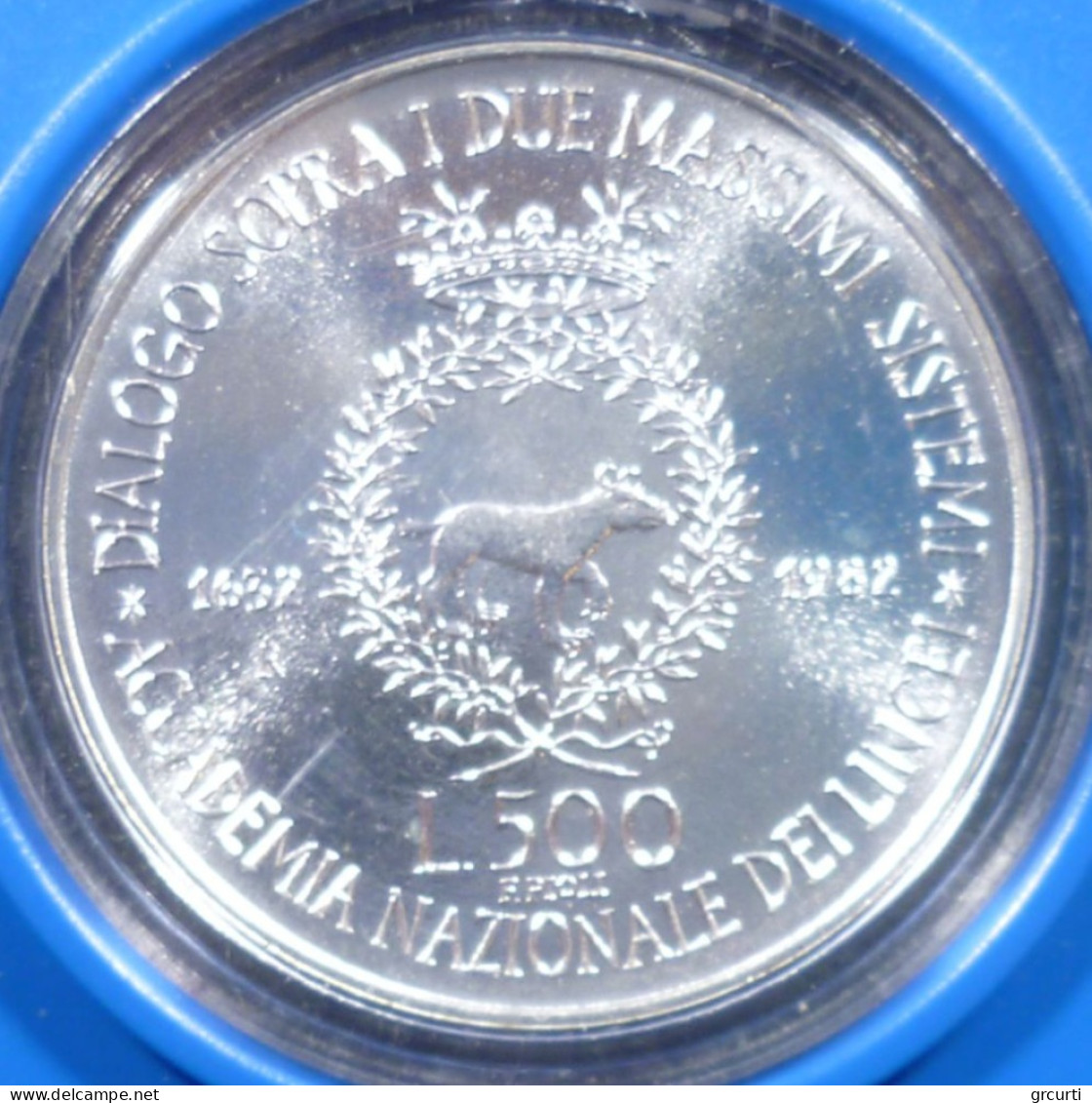 Italia - 500 Lire 1982 - 350° Dialogo Sopra I Due Massimi Sistemi Del Mondo Di Galileo Galilei - Gig# 419 - KM# 113 - 500 Lire