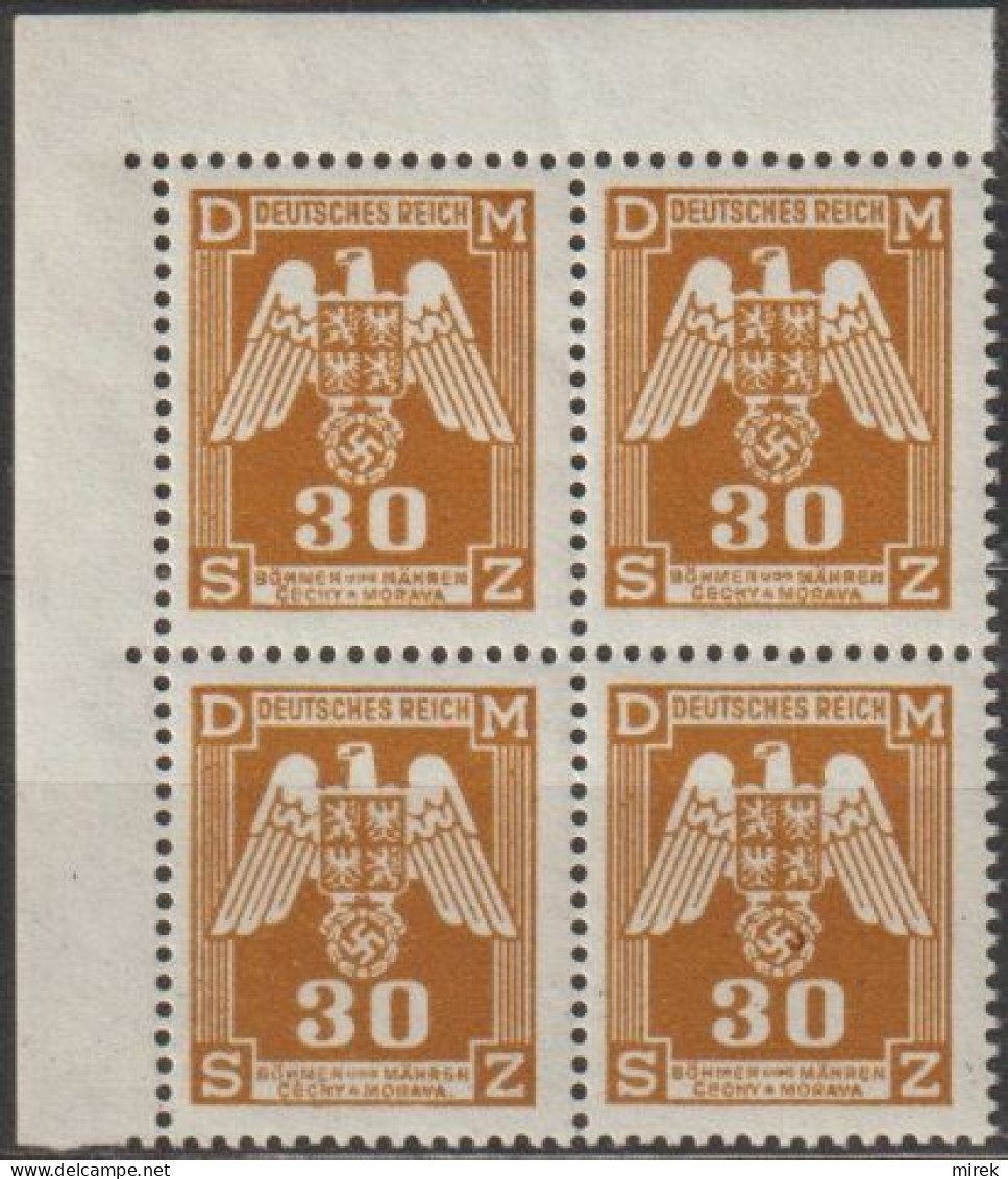 028/ Pof. SL 13, Corner 4-block - Unused Stamps