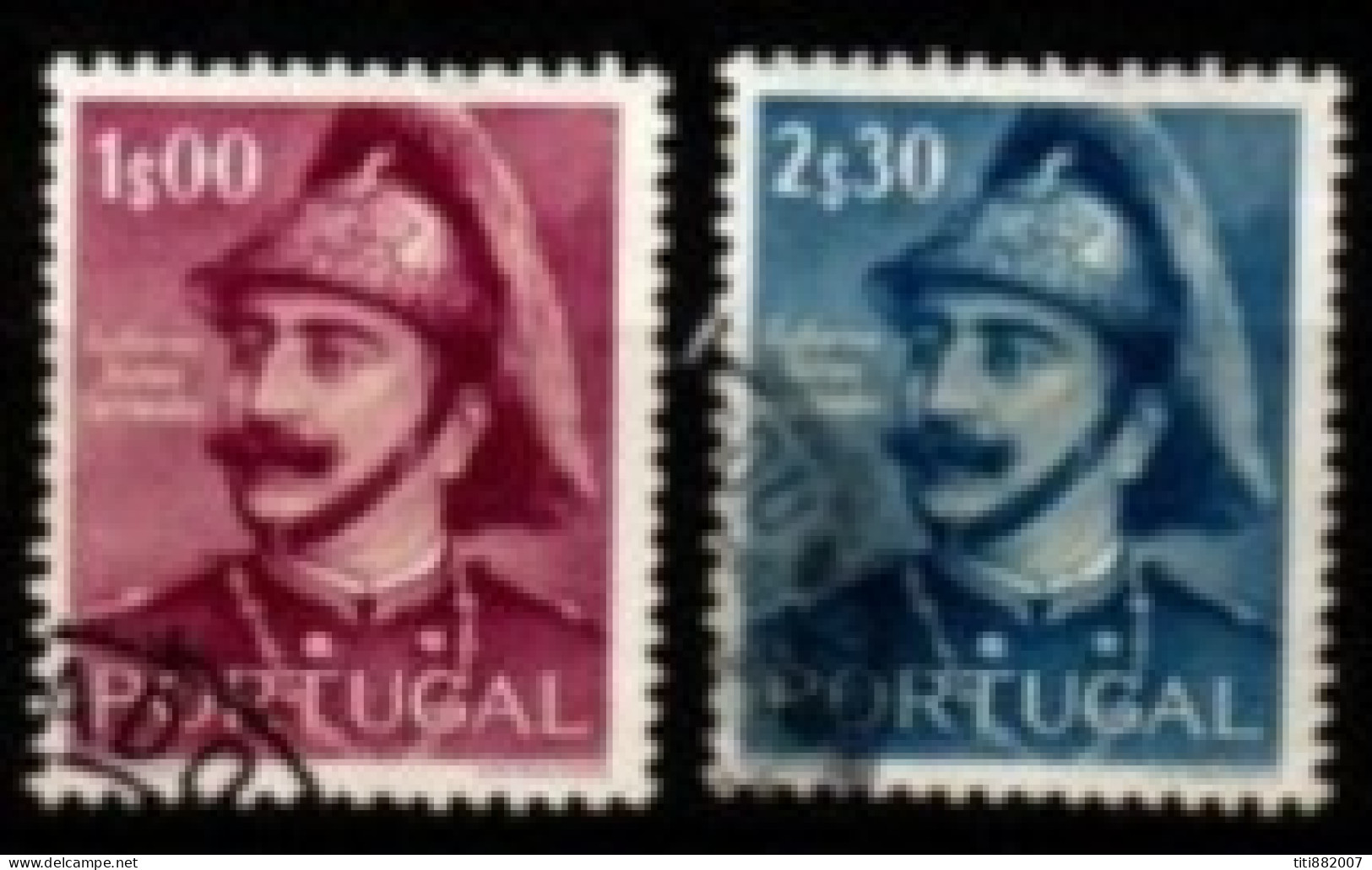 PORTUGAL     -    1953 .  Y&T N° 791 / 792 Oblitérés.  Pompiers Volontaires - Gebruikt