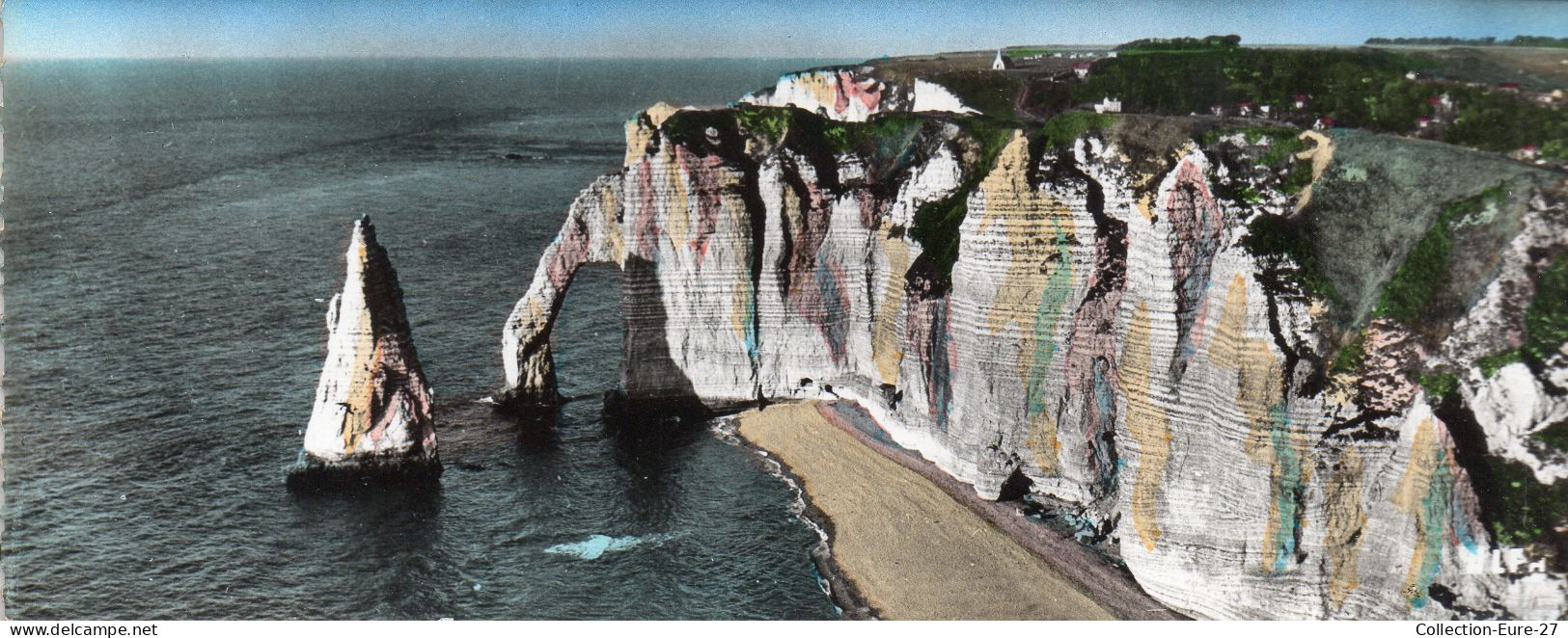 (16/05/24) 76-CPSM ETRETAT - CARTE LONGUE PANORAMIQUE - Etretat