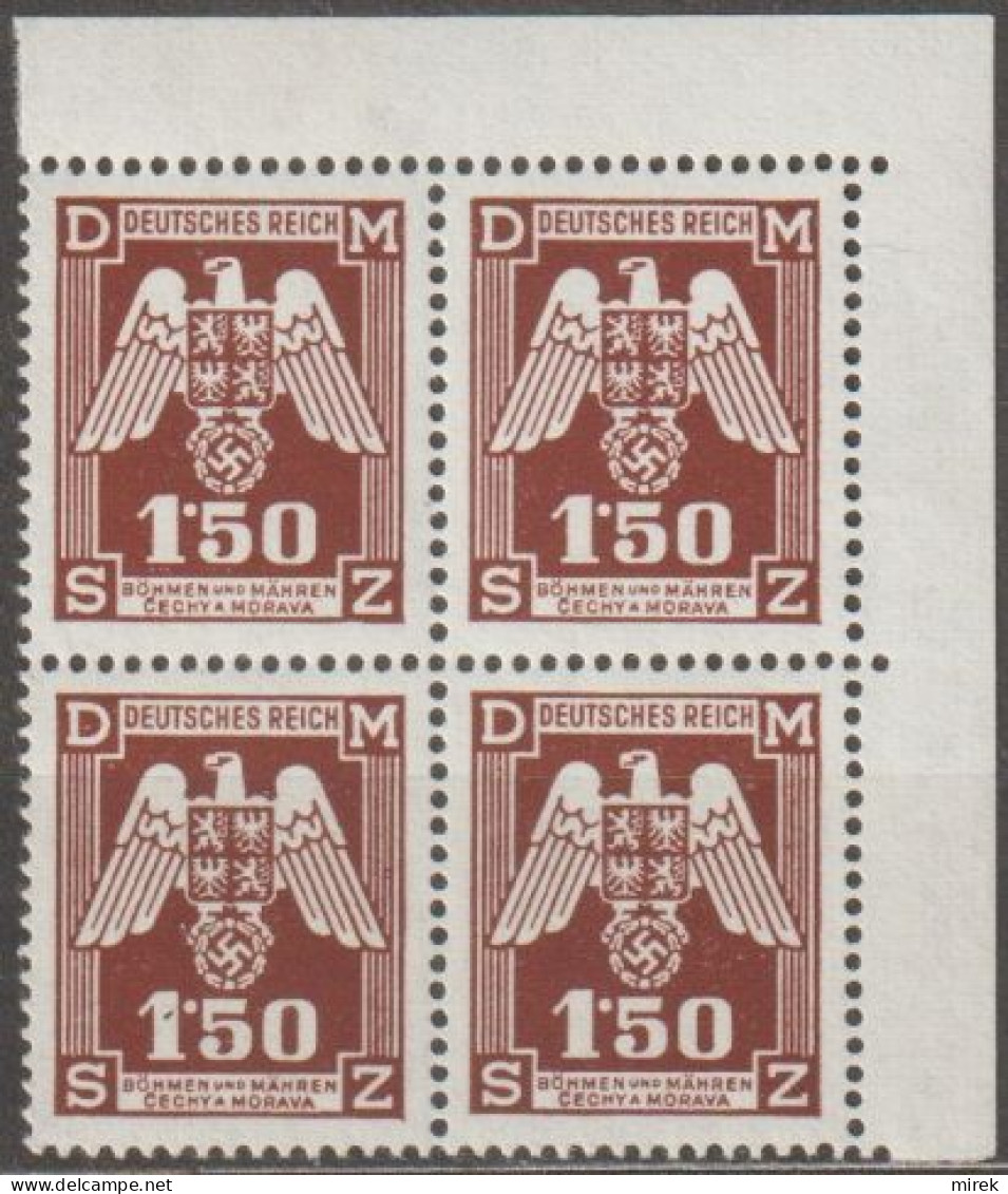 032/ Pof. SL 20, Corner 4-block - Unused Stamps