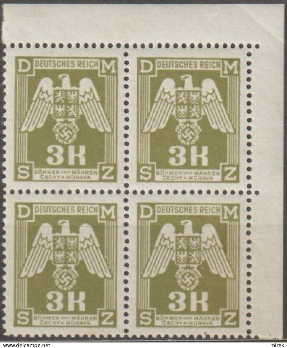 033/ Pof. SL 22, Corner 4-block - Unused Stamps