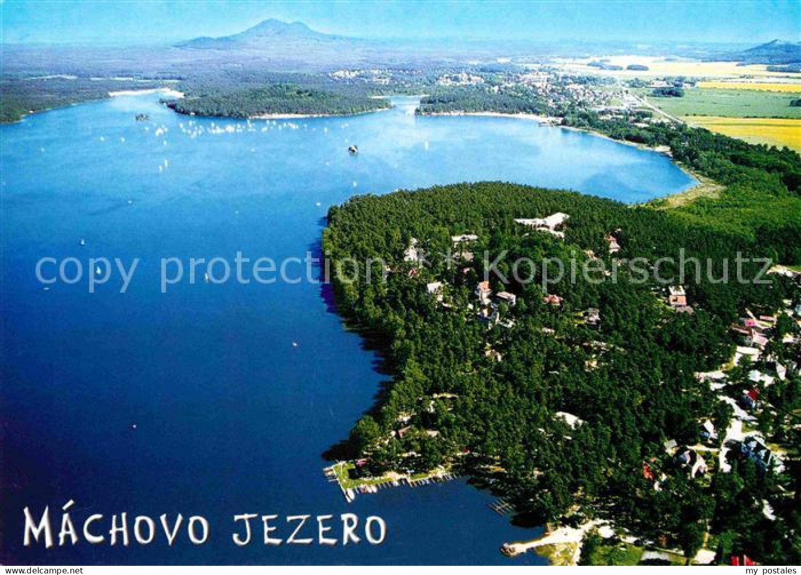 72687137 Machovo Jezero Fliegeraufnahme Tschechische Republik - Tchéquie