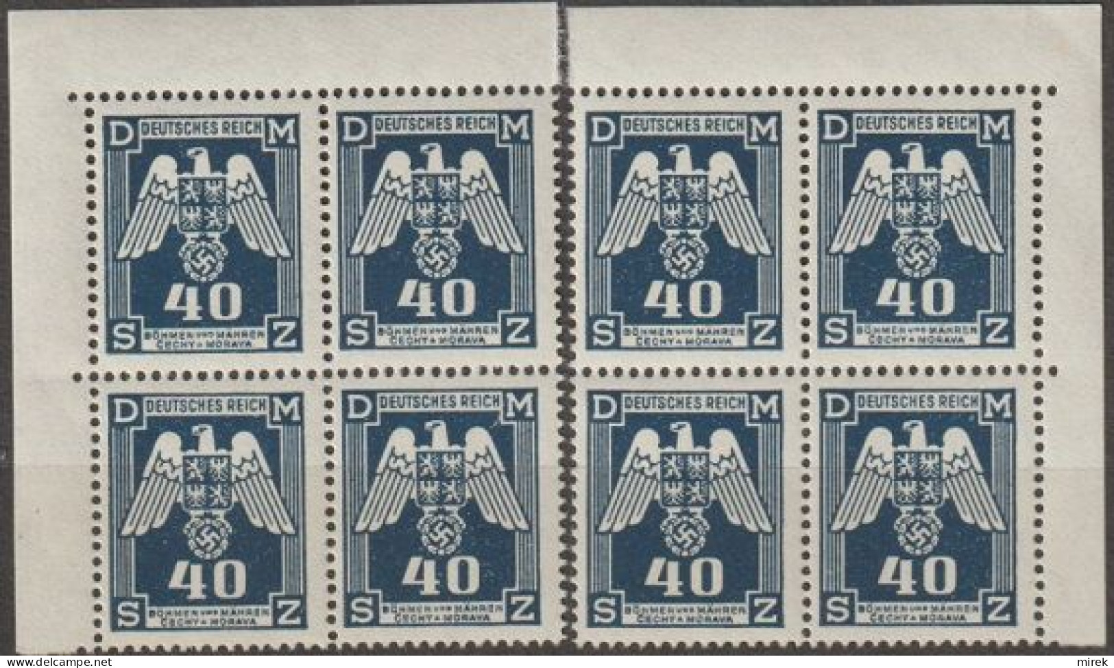 034/ Pof. SL 14, Corner 4-blocks - Unused Stamps