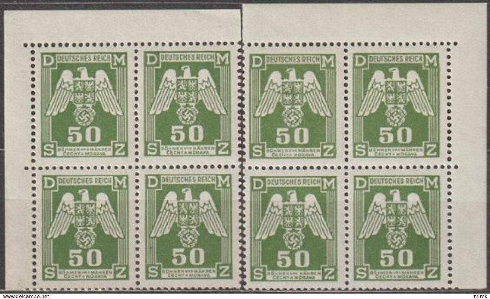 035/ Pof. SL 15, Corner 4-blocks - Unused Stamps