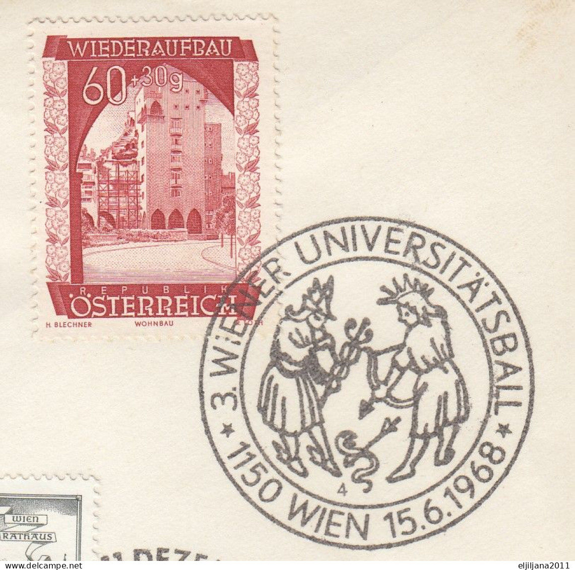 ⁕ Austria 1968 ⁕ WIEN - Nice Envelope With Commemorative Postmarks ⁕ FLUGPOSTAUSSTELLUNG - Lettres & Documents