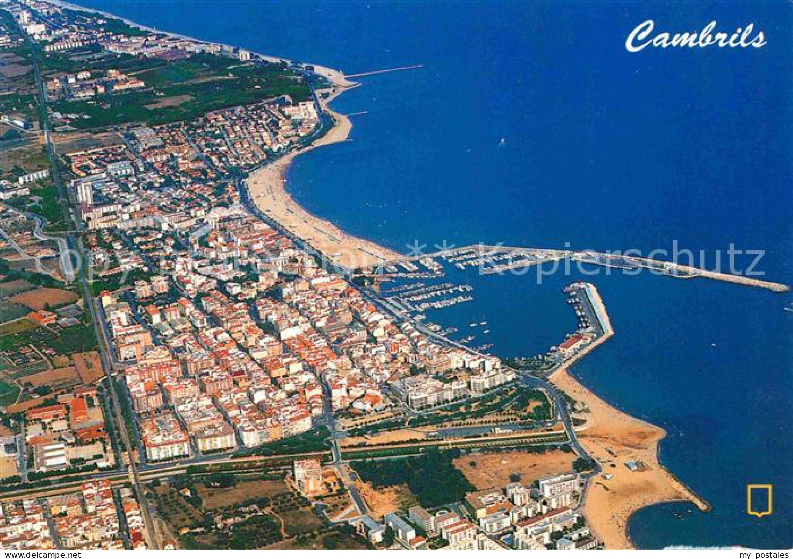 72686501 Cambrils Fliegeraufnahme Mit Hafen  - Autres & Non Classés